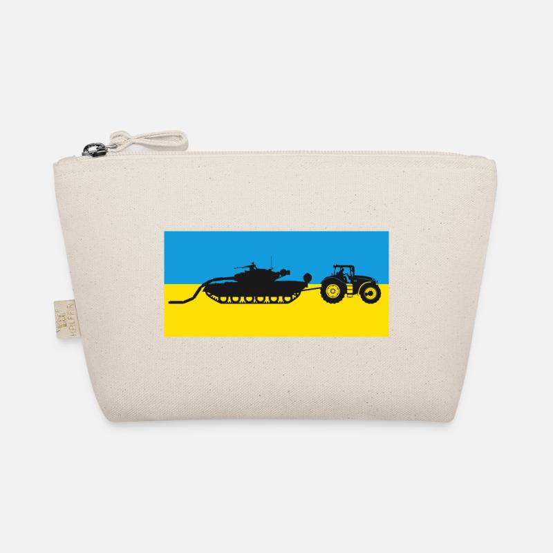 Ukrainian tractor pulling a tank. Organic Pouch
