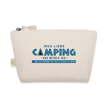 campen arbeit campingwagen lustige sprüche camper - Bio-Täschchen - Natur - Vorne