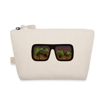 sunglasses sunglasses palm tree holidays - Organic Pouch - nature - Front