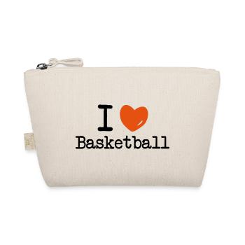 I Love Basketball - Bio-Täschchen - Natur - Vorne