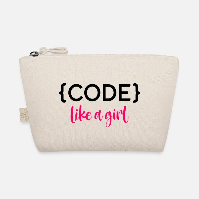 Code Like A Girl Programming Coder Computer Geek D Bio-Täschchen