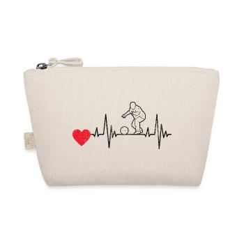 Bowling Pulse Bowling Ball Bowling Bowler ECG Kegel - Organic Pouch - nature - Front