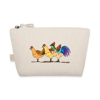 Hens and rooster - Organic Pouch - nature - Front