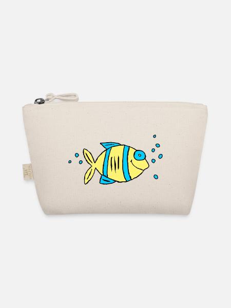 Poisson Cichlide Eau Mer Graffiti Dessin - Trousse biologique - nature - Devant