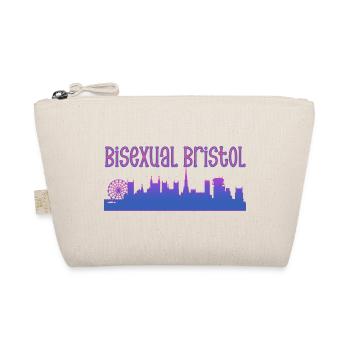 Bisexual Bristol LGBTQI bi pride flag - Organic Pouch - nature - Front