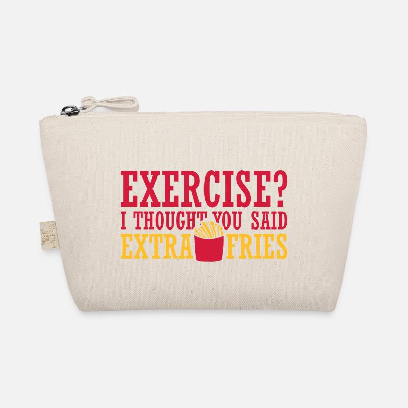 Exercise Extra Fries Zitat Bio-Täschchen