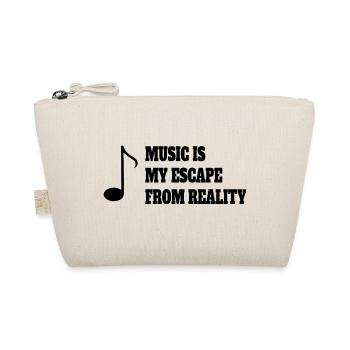 Musik Spruch Musizieren Music Musiker Musiklehrer - Bio-Täschchen - Natur - Vorne