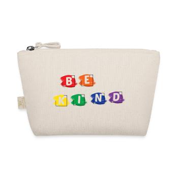 Be Kind Gay Pride Lgbtq Rainbow Transgender Bisexu - Bio-Täschchen - Natur - Vorne