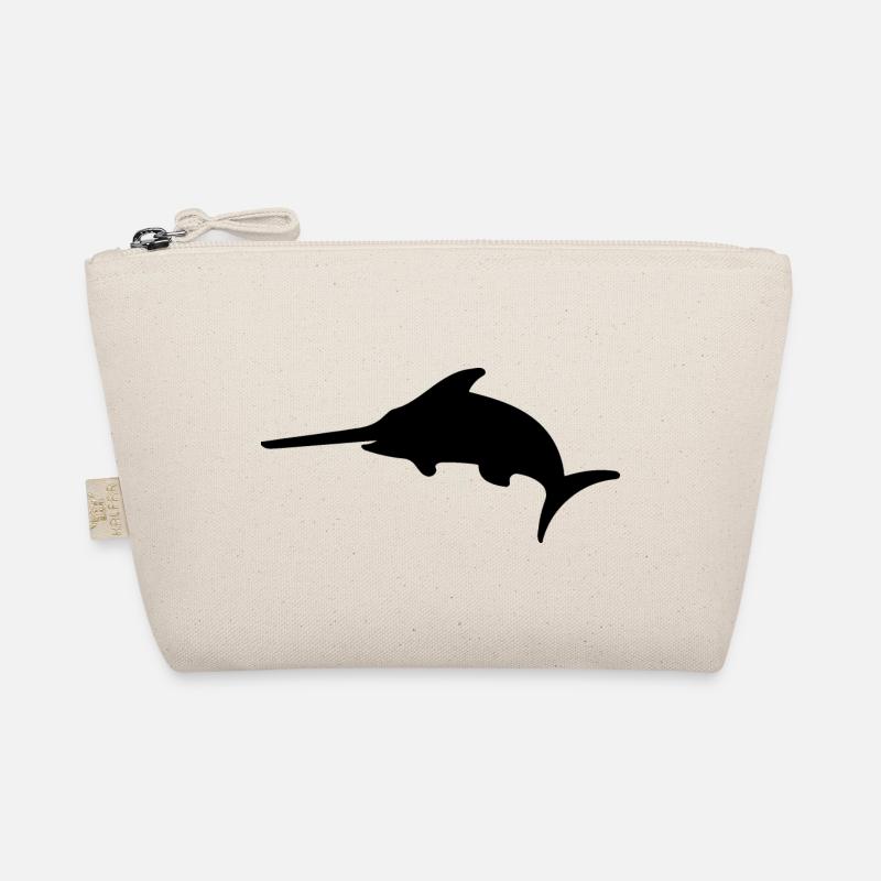 Schwertfisch Silhouette Bio-Täschchen