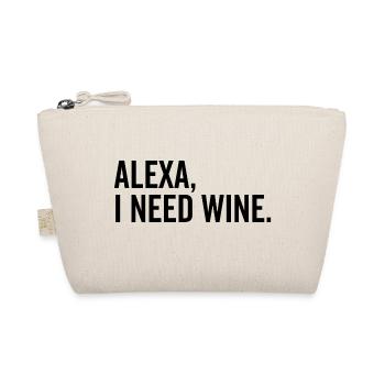 Alexa I Need Wine - Organic Pouch - nature - Front