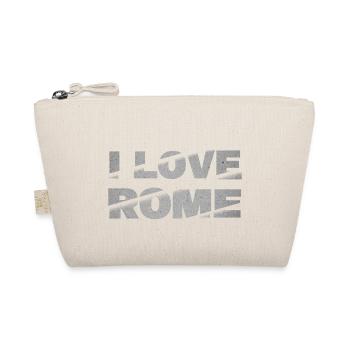 Rome Rome Italy City Font Skyline I Love - Organic Pouch - nature - Front