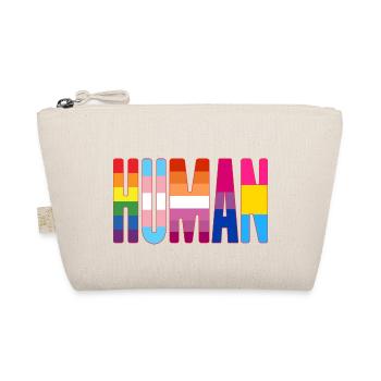 Human Pride Lgbtq Rainbow Transgender Bisexual Lov - Bio-Täschchen - Natur - Vorne
