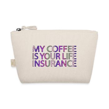 funny sayings office morning coffeebean sayings - Bio-Täschchen - Natur - Vorne