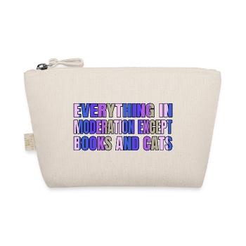 frequent readers book lover persian pet lover - Organic Pouch - nature - Front