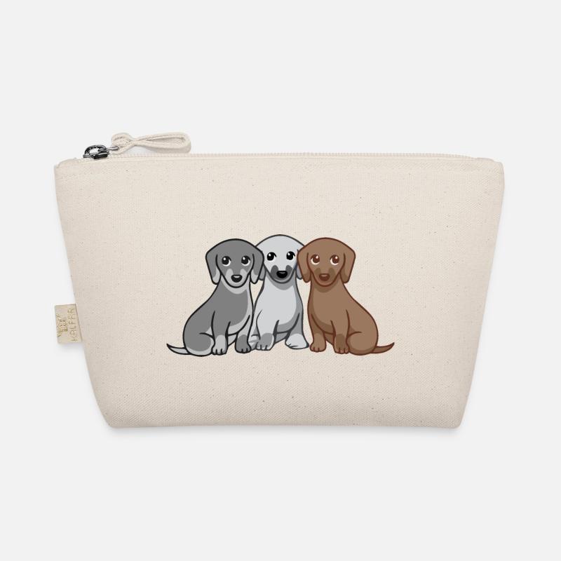 Drei Hunde - Bio-Täschchen - Natur
