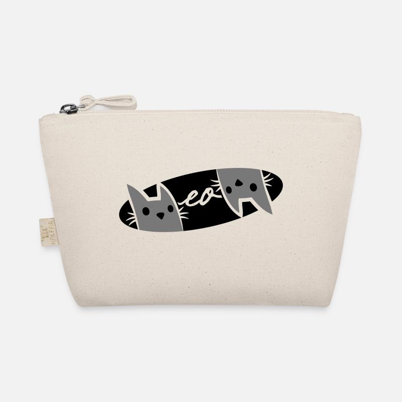 Logo des chats Text Meow Trousse biologique