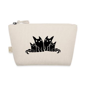 Family Papa Mama Cats - Organic Pouch - nature - Front