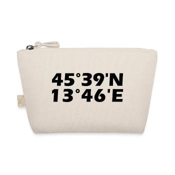 Trieste coordinates - Organic Pouch - nature - Front