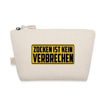 Zocken Ist Kein Verbrechen Videospieler Gamer Gami - Bio-Täschchen - Natur - Vorne