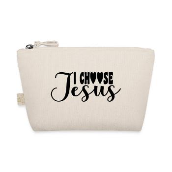 I choose Jesus - Bio-Täschchen - Natur - Vorne
