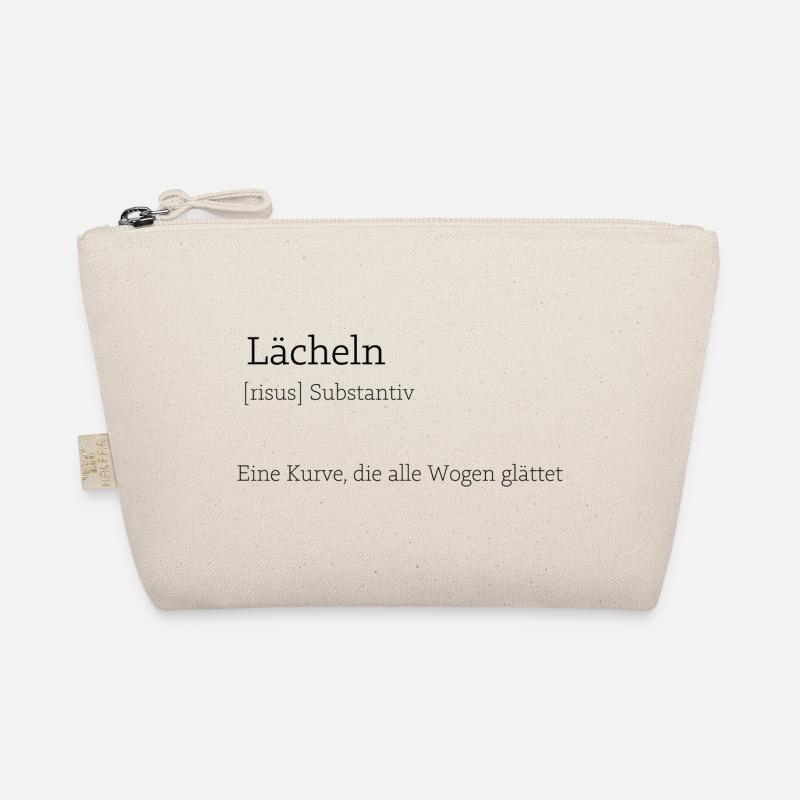 Lachen ist gesund - Bio-Täschchen - Natur