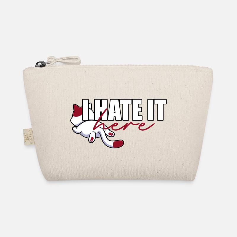 I hate it here - cat Organic Pouch