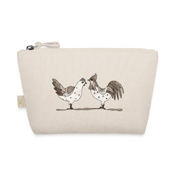 Hen and rooster - Organic Pouch - nature - Front