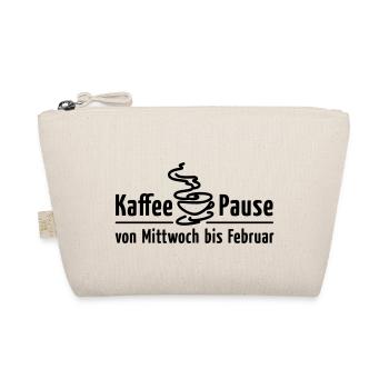 Kaffeepause Mittwoch bis Februar Büro-Humor Satire - Bio-Täschchen - Natur - Vorne