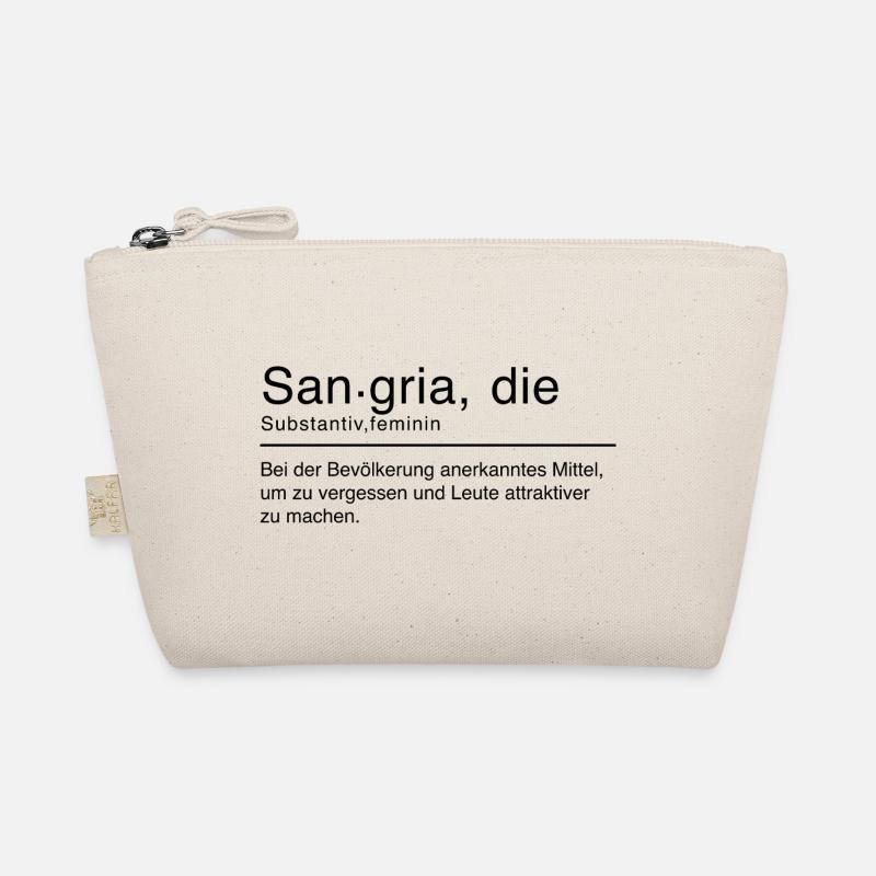 Sangria Duden Spruch Lustig Schwarz Bio-Täschchen