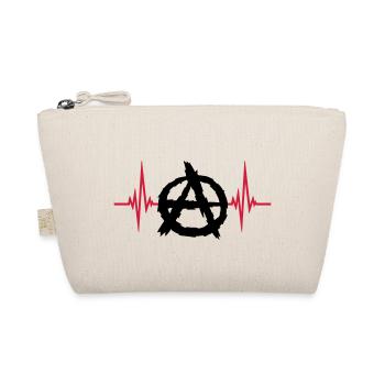 Pulse anarchy symbol logo - Organic Pouch - nature - Front