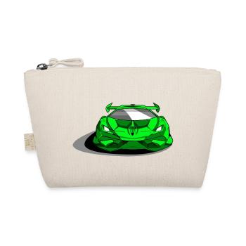 Lambo sports car green - Organic Pouch - nature - Front