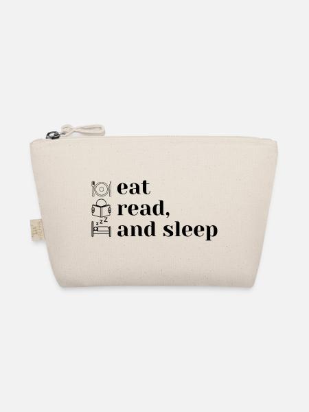 Eat, read and sleep - Bio-Täschchen - Natur