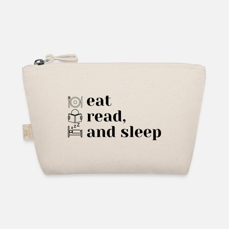 Eat, read and sleep - Bio-Täschchen - Natur