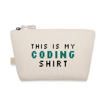 This Is My Coding Shirt Coder Programmer Computer - Bio-Täschchen - Natur - Vorne