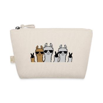 Crew Friends Lama Peace - Organic Pouch - nature - Front