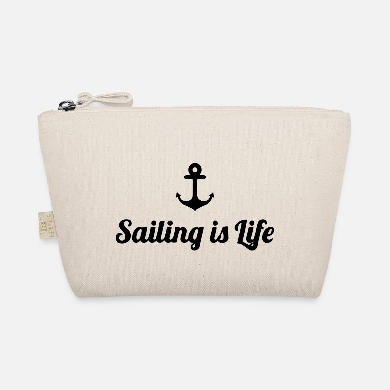 sailing is life - Segler Geschenkidee Bio-Täschchen
