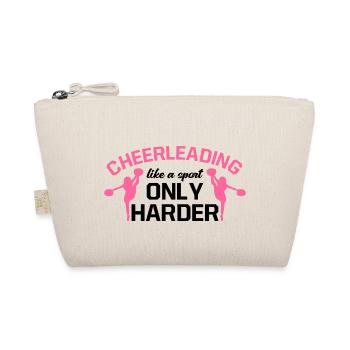 Cheerleading Like A Sport Only Harder Cheerleader - Bio-Täschchen - Natur - Vorne