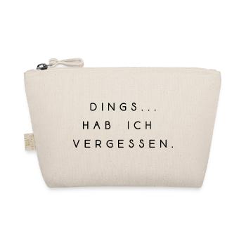 lustiger Spruch Schrift verrgessen Sommer Sonne - Bio-Täschchen - Natur - Vorne