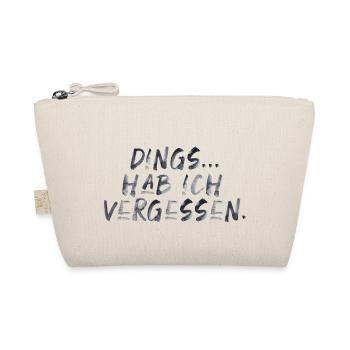 lustiger Spruch Schrift verrgessen Sommer Sonne - Bio-Täschchen - Natur - Vorne