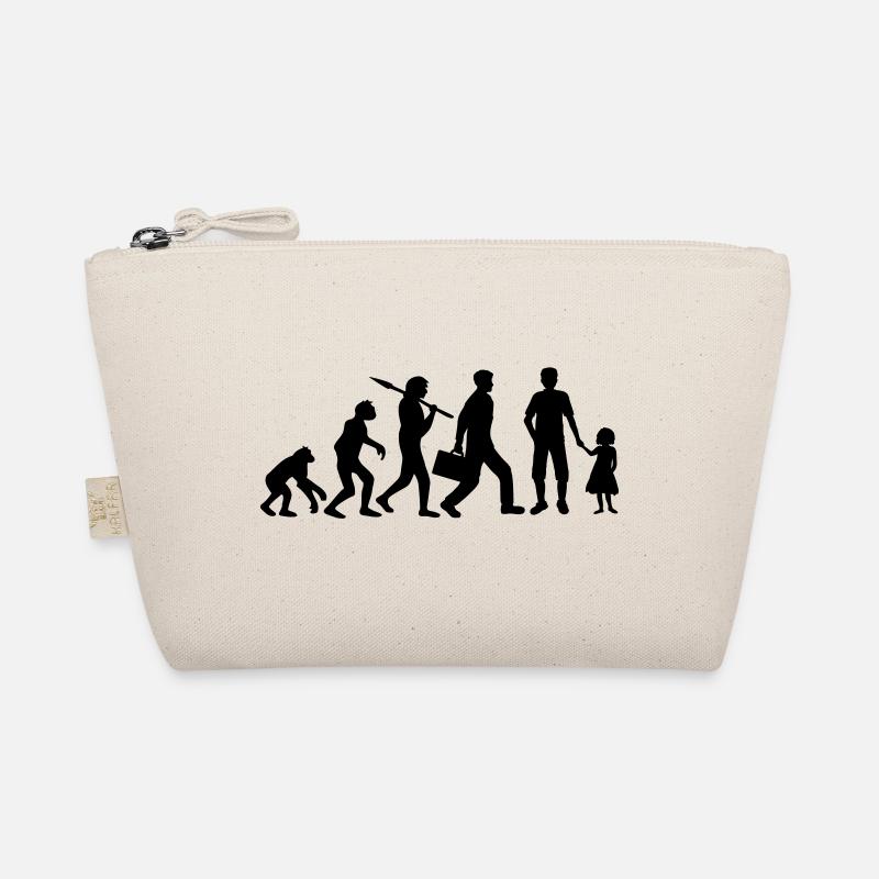 Papa Tochter Evolution Kind Bio-Täschchen