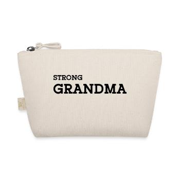 Strong Grandma black - Organic Pouch - nature - Front