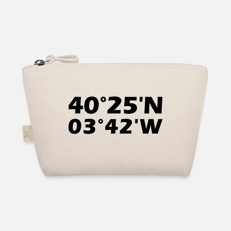 Madrid Coordinates Organic Pouch