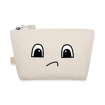 Cute sad face - Bio-Täschchen - Natur - Vorne