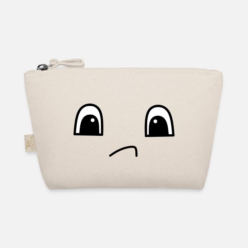Cute sad face Bio-Täschchen