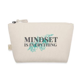 Mindset is everything - Inspirierender Spruch - Bio-Täschchen - Natur - Vorne
