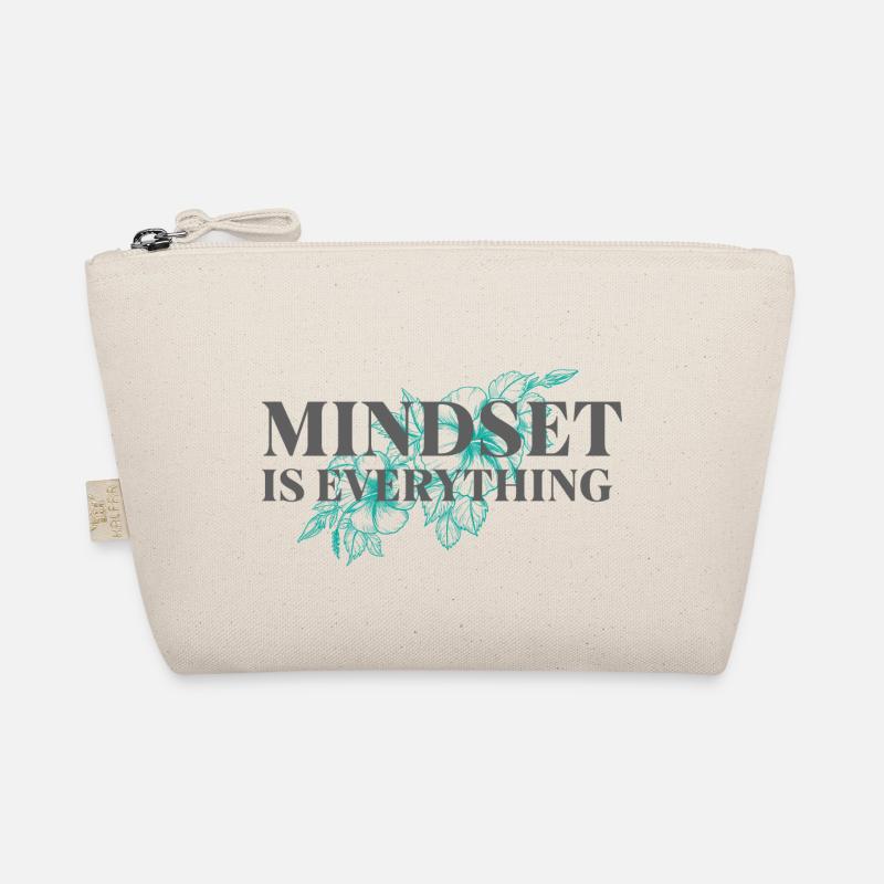 Mindset is everything - Inspirierender Spruch Bio-Täschchen