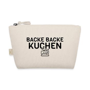 Backe backe Kuchen | Sprüche Bäckerin Bäcker Hobby - Bio-Täschchen - Natur - Vorne