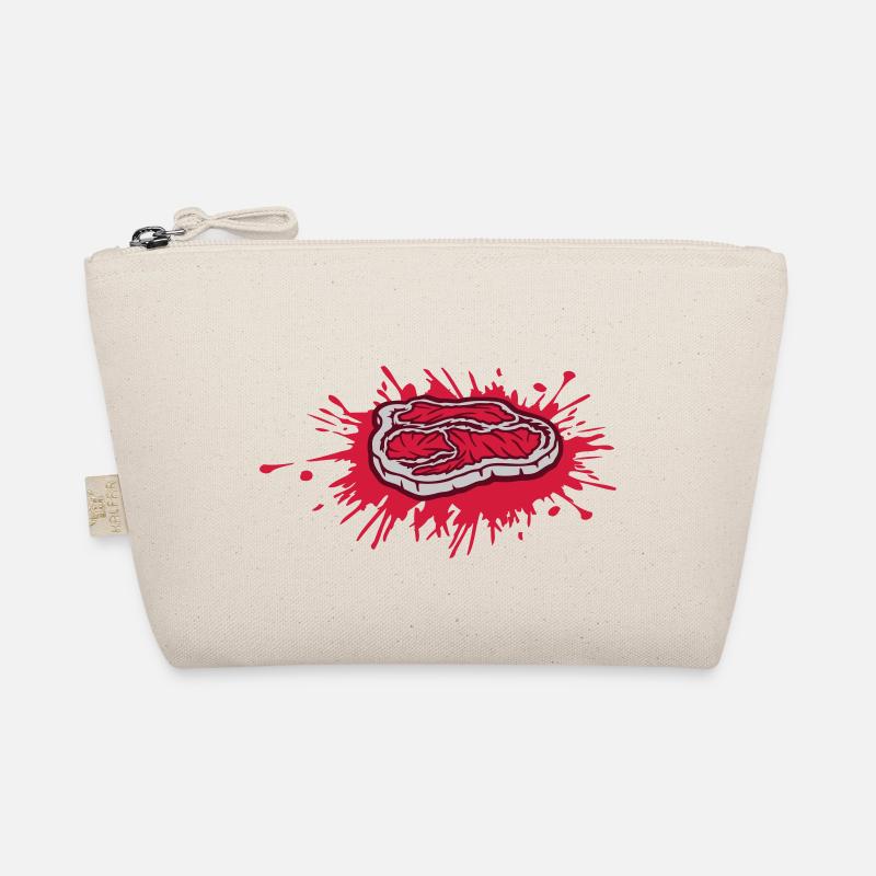 Farbklecks blutig Steak Grillsaison Bio-Täschchen