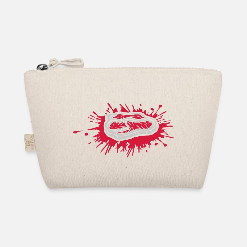 Tropfen Farbklecks Steak blutig Bio-Täschchen