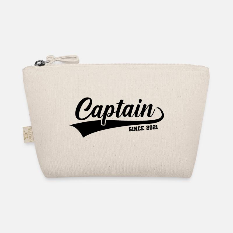 Captain Since 2021 Graphic Sailboat Captain Sailin - Bio-Täschchen - Natur